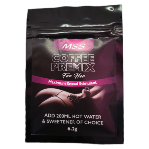 1 x MSS Ladies Coffee Premix 6.2g Sachet Black Foil