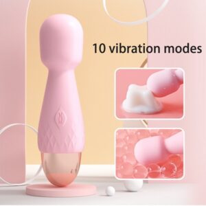Wonderland Annie Mini Wand Rechargeable Light Pink 10 Vibration Modes