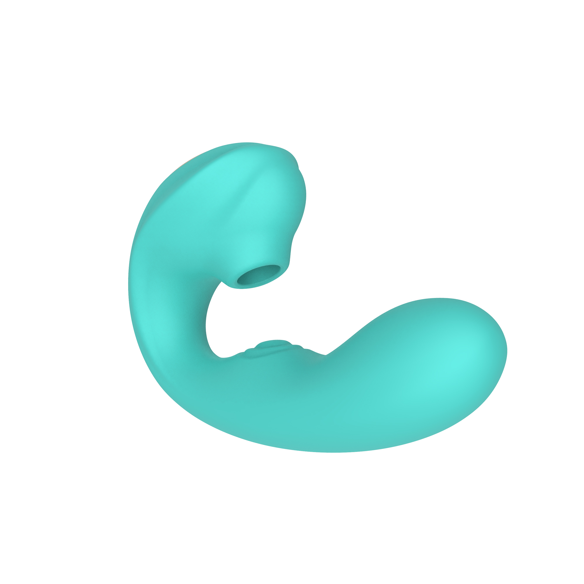 Wonderland Cheshire Clitoris Suction & G Spot Vibrator Turquoise 3D View