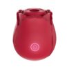 Wonderland Rose Shaped Clit Sucking Vibrator Red