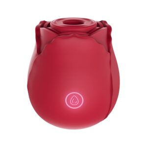 Wonderland Rose Shaped Clit Sucking Vibrator Red