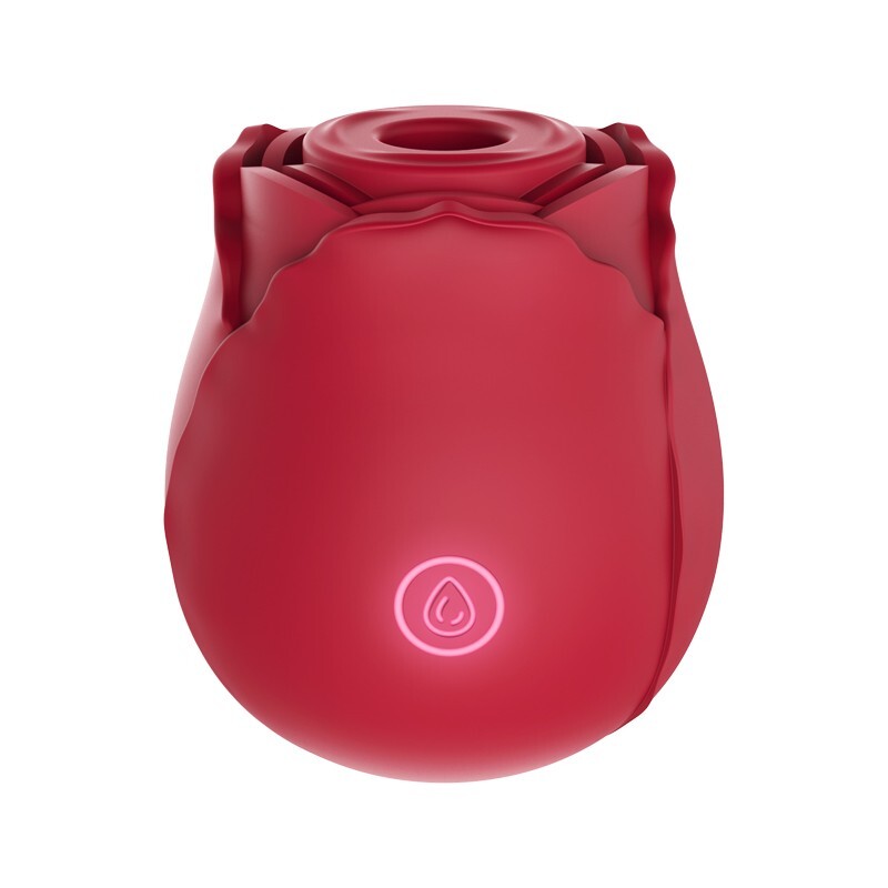 Wonderland Rose Shaped Clit Sucking Vibrator Red