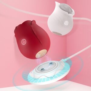 Wonderland Rose Shaped Clit Suction & Vibration Charging