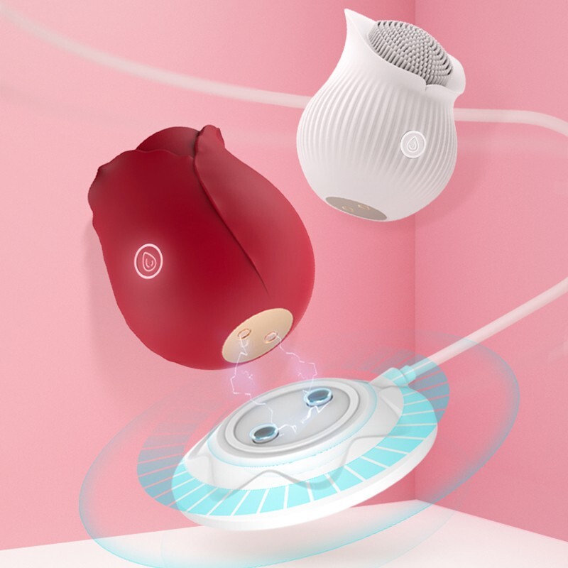Wonderland Rose Shaped Clit Suction & Vibration Charging