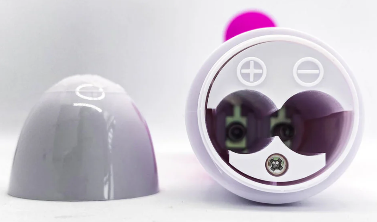 Pretty Love Snappy Dual Stimulating Vibrator Close Up Battery Compartment