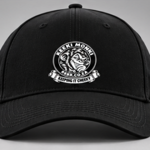 Rebr Keeki Monki Black Keeping it Cheeky cap 3D left front right view